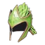 Cofia de piel de dragón verde